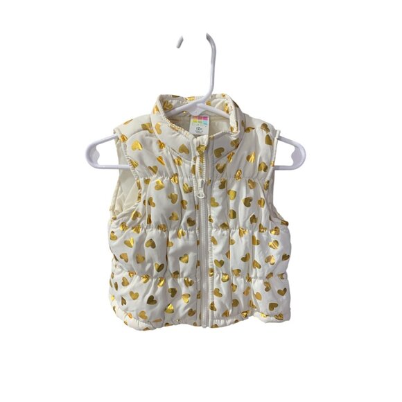 Healthtex Baby Girls Infant Baby 12 Months Puffer Coat Vest Puffy Quilted Winter - Picture 1 of 3